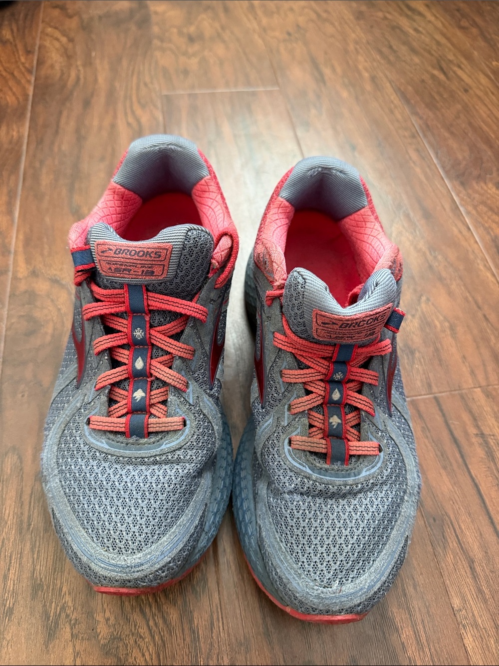 Brooks Women’s Sneakers in Gray & Red